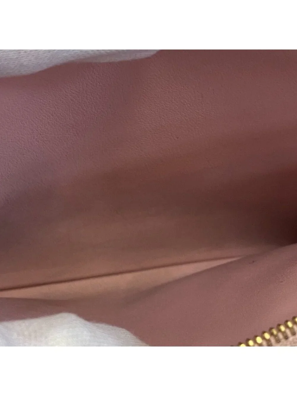 Louis Vuitton Monogram Portefeuille Flor Chain Shoulder Bag Leather Brown Pink